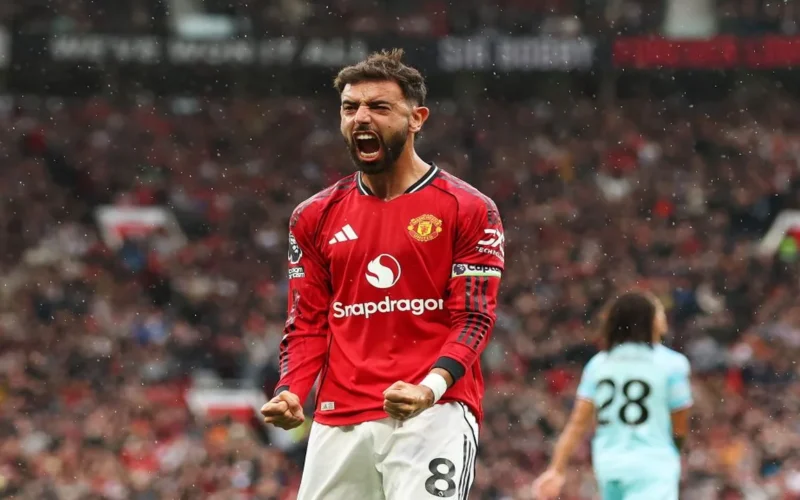 برونو فيرنانديز يهدد صدارة بيكهام التاريخية في قائمة أرقام مانشستر يونايتد القياسية